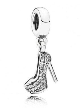 Charm PANDORA Pendant in heel Stiletto Brilliant